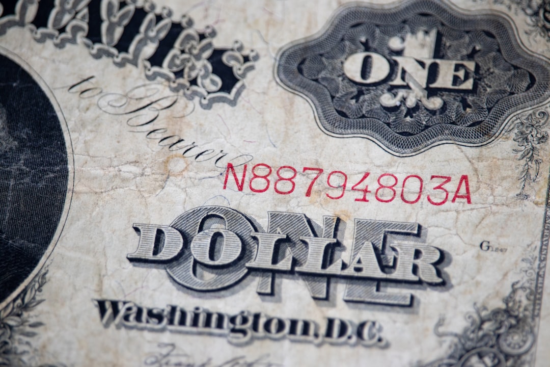 Close up shot of a Series 1917  bill